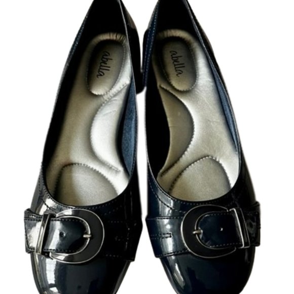 Abella Winda Vegan Flat - Navy Patent - 8.5 - Picture 4 of 11